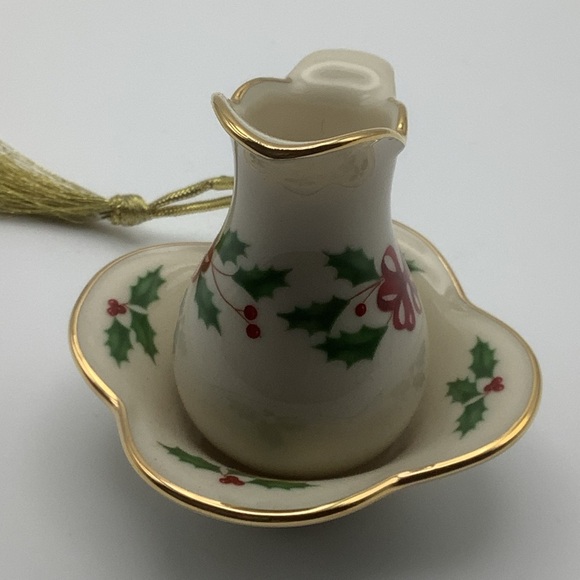 Lenox Holiday Pitcher and Basin Ornament - Picture 5 of 11